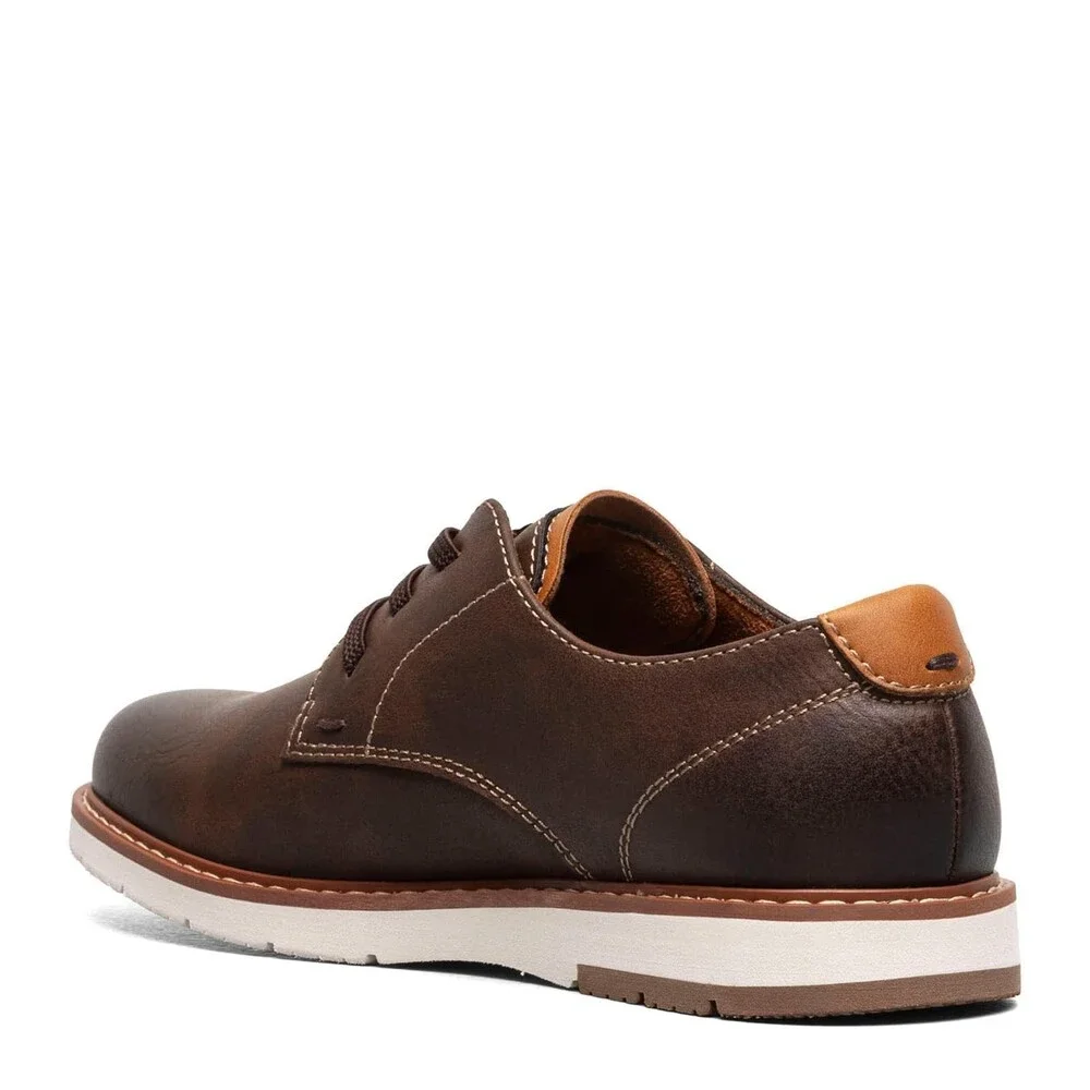 Florsheim Vibe 16699-215 Oxford Boys US 4.5 Brown Plain Toe Dress Shoes ZOGG3591